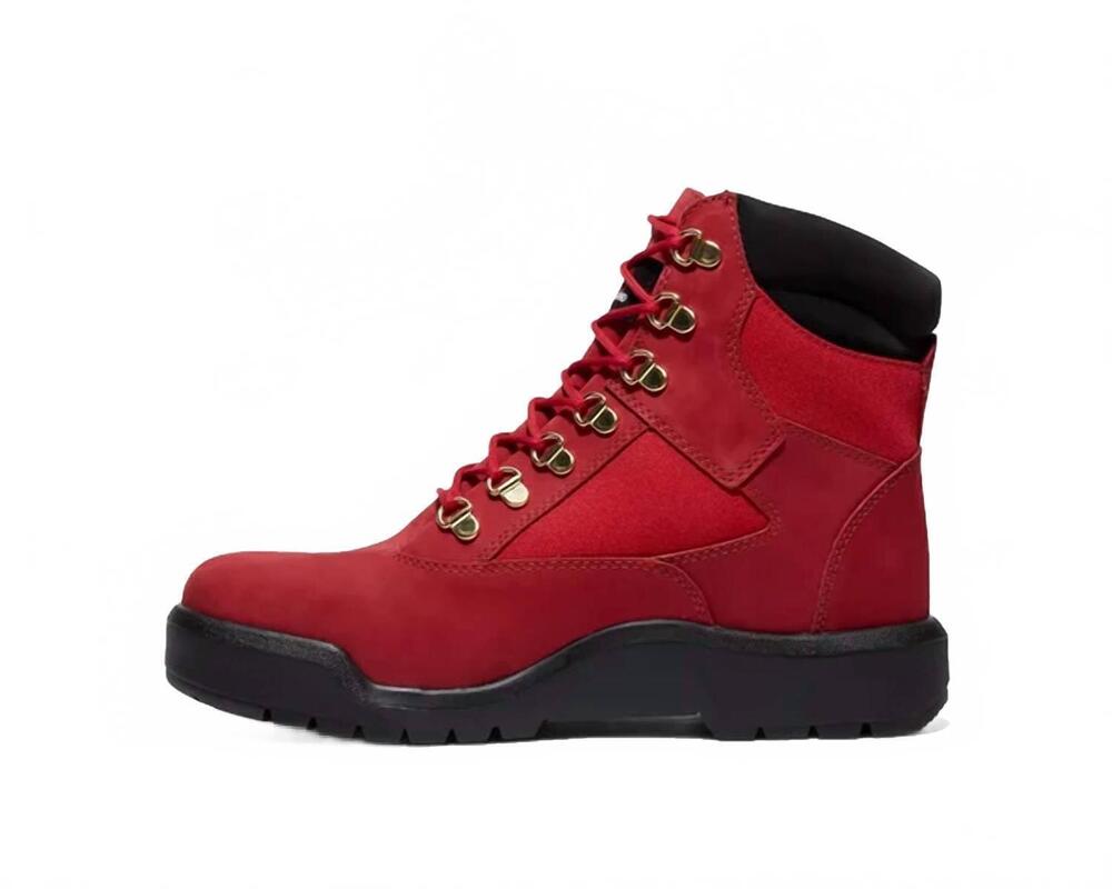 NEW TIMBERLAND men's field boot in red